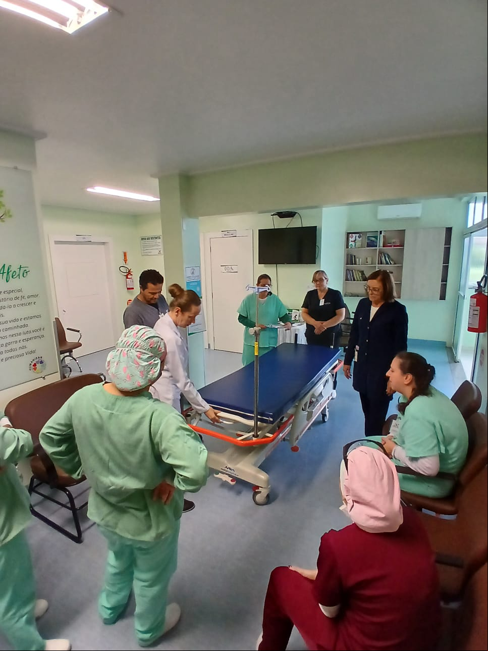 Treinamento das Novas Macas no Hospital São José